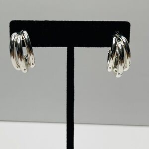 Elegant Silver Hoop Earrings